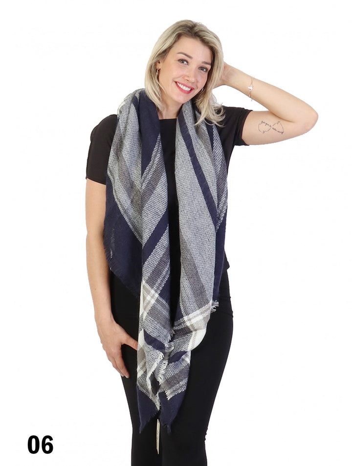 Plaid Blanket Scarf