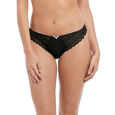 Daisy Lace Thong - Black - Sheer Essentials Lingerie & Swim
