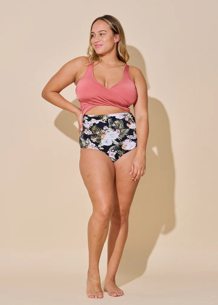 Plus Size Peaceful Wrap One-Piece