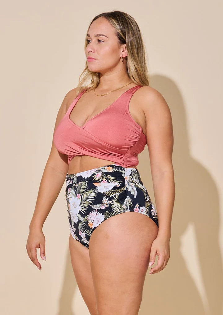 Plus Size Peaceful Wrap One-Piece