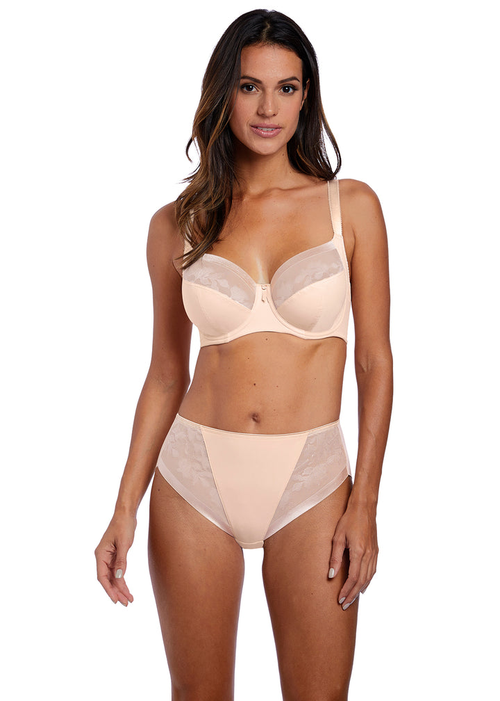 Illusion Side Support Bra - Natural Beige