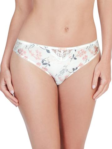 Flamenco Brief - Ivory/ Pink