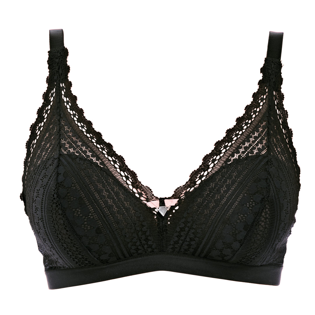 Daisy Lace Bralette - Black - Sheer Essentials Lingerie & Swim