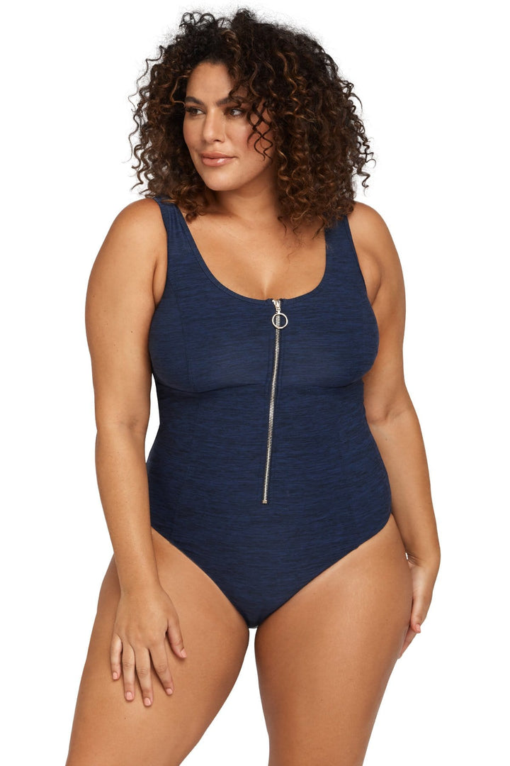 Mélange Navy Fuseli One Piece