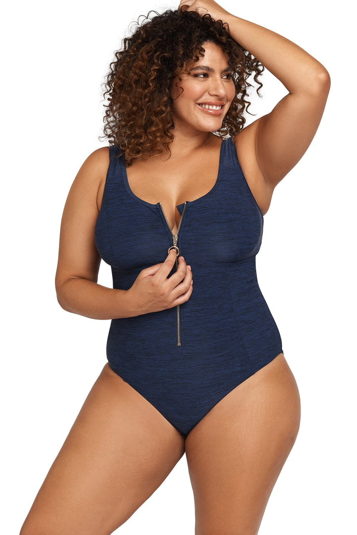 Mélange Navy Fuseli One Piece