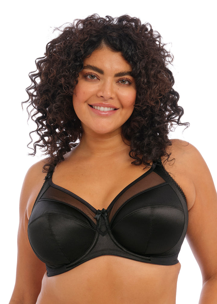 Goddess Keira Banded Bra - Black