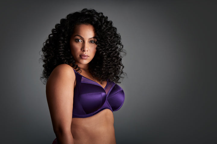 Keira Banded Bra - Purple