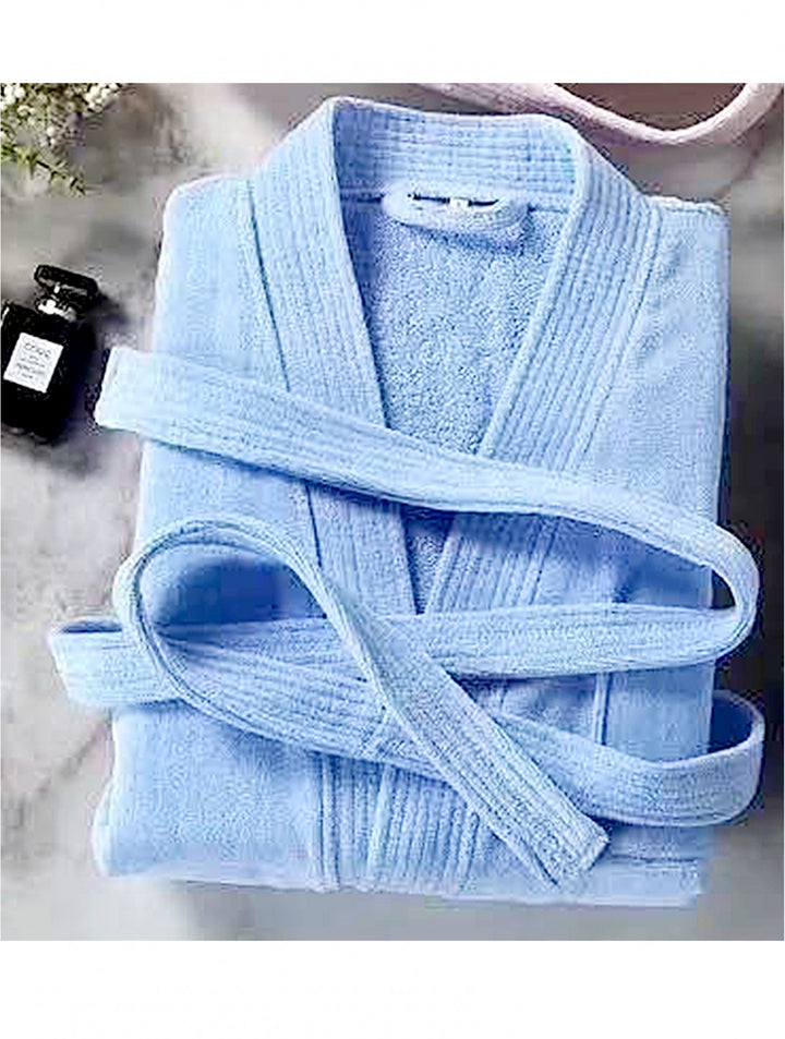 100% Cotton Soft Plain House Robe W/ Pockets