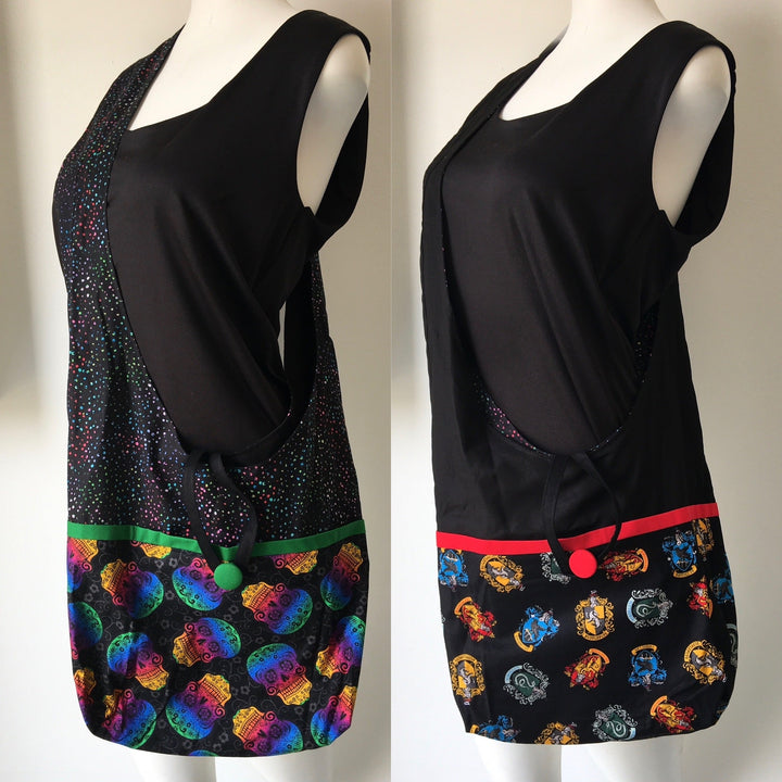 Skull Reversible Hobo Shoulder Bag