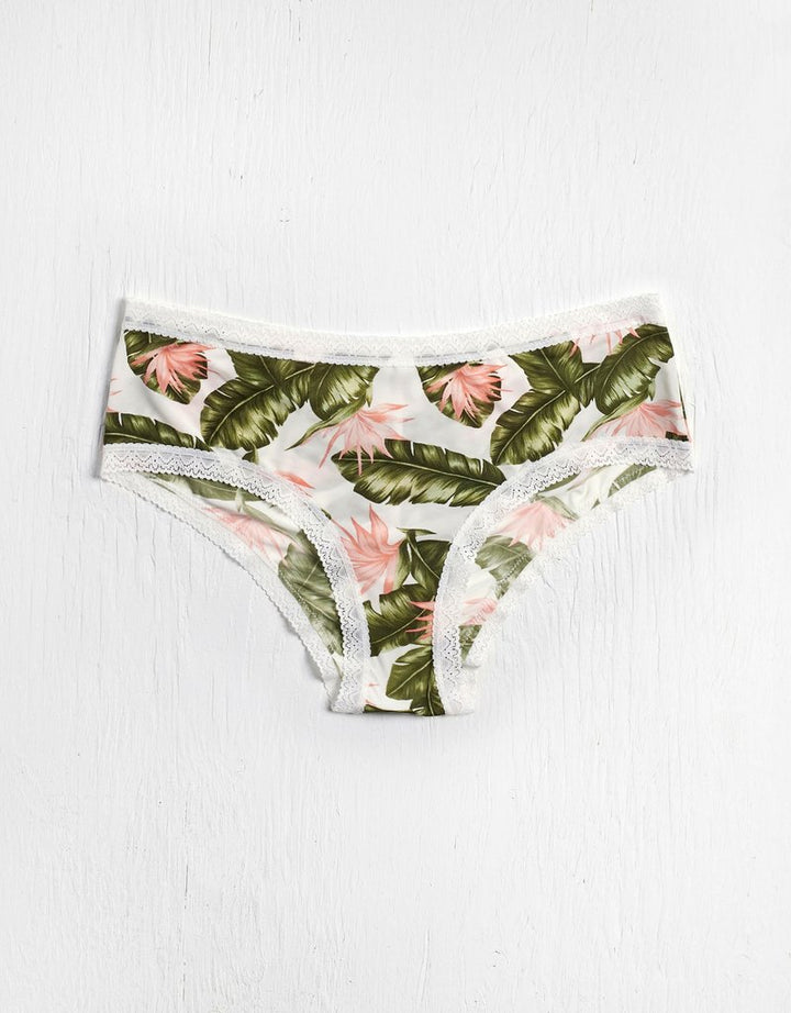Blush Micro Lace Trim Hipster