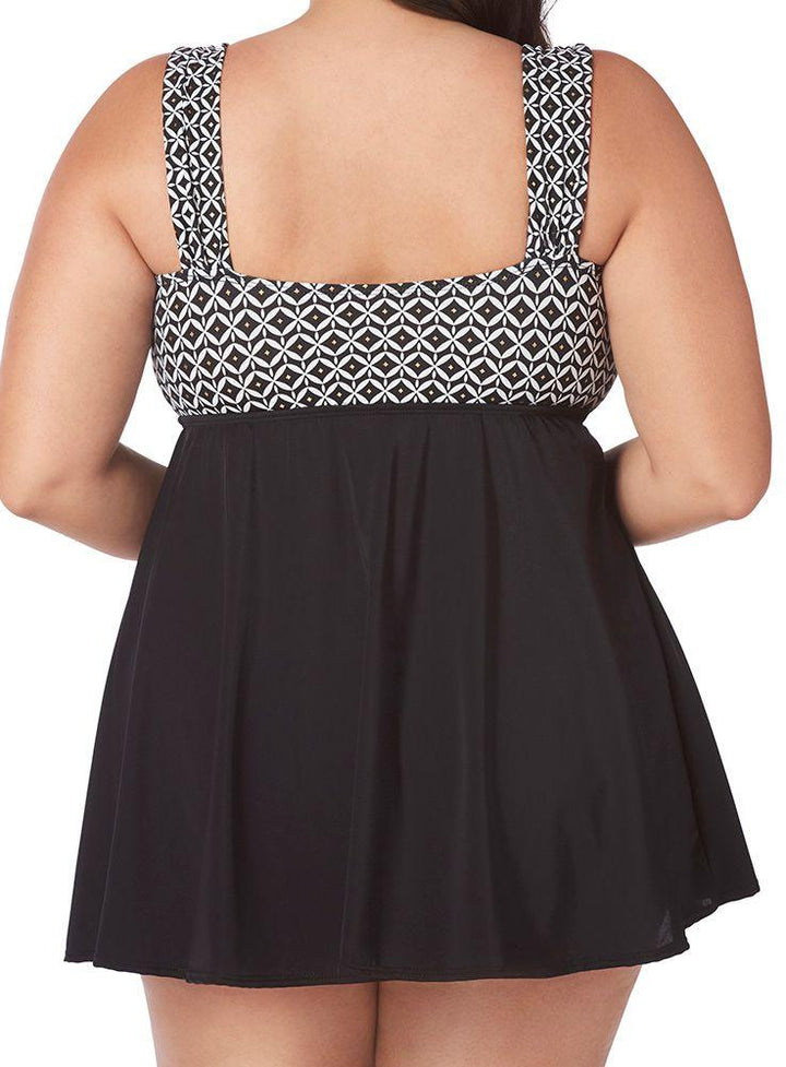 Longitude Golden Goddess Tie Front Swimdress - Size 8