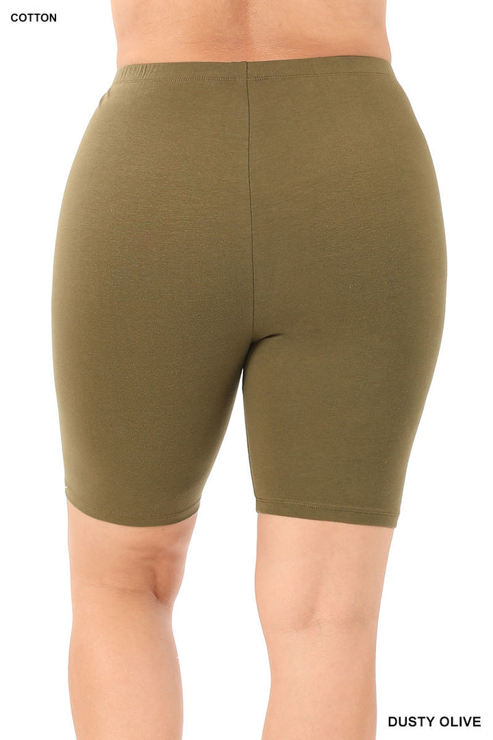 Cotton Biker Shorts - Size 2 X