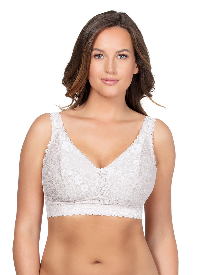 Adriana Lace Bralette - White