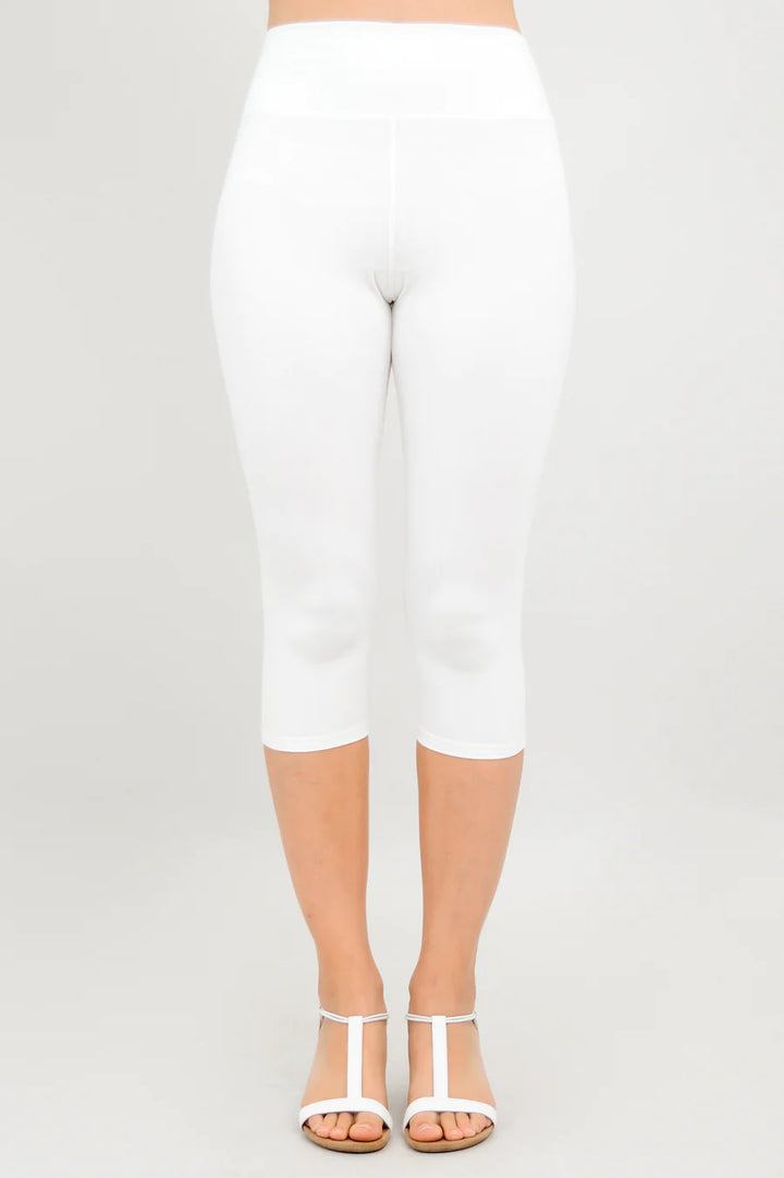 Riley Bamboo Capri - White