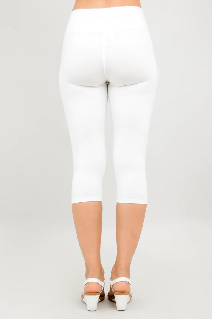 Riley Bamboo Capri - White