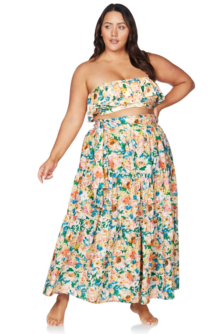 Odette Multi Elgar Maxi Beach Skirt