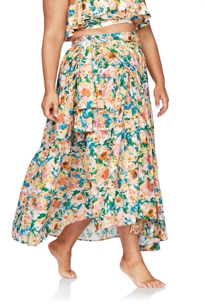 Odette Multi Elgar Maxi Beach Skirt