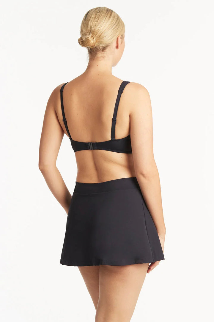 Eco Essentials Cross Front Multifit Bikini Top - Night Sky