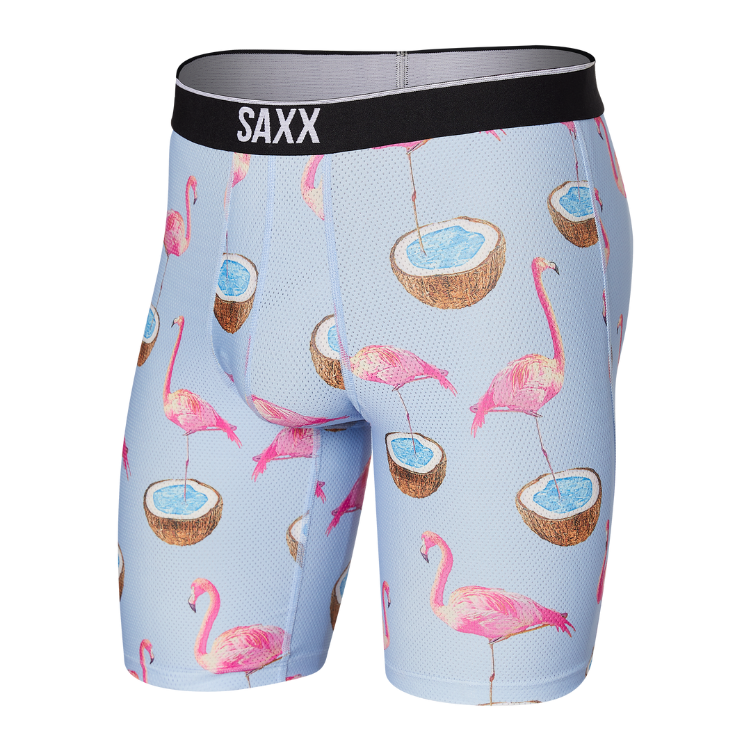 Saxx Volt Breath Mesh Long Leg - Flamingo Dream
