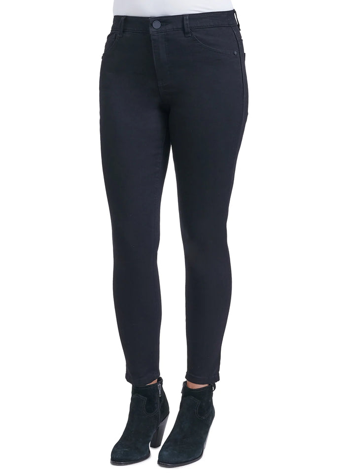 "Ab"solution® Black Modern High Rise Plus Ankle Length Jeans - Size 24W