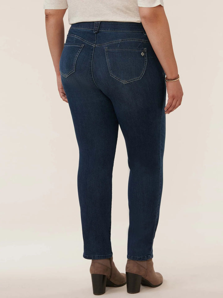 "Ab"solution® Indigo Booty Lift Plus Straight Leg Jeans - Size 24 W
