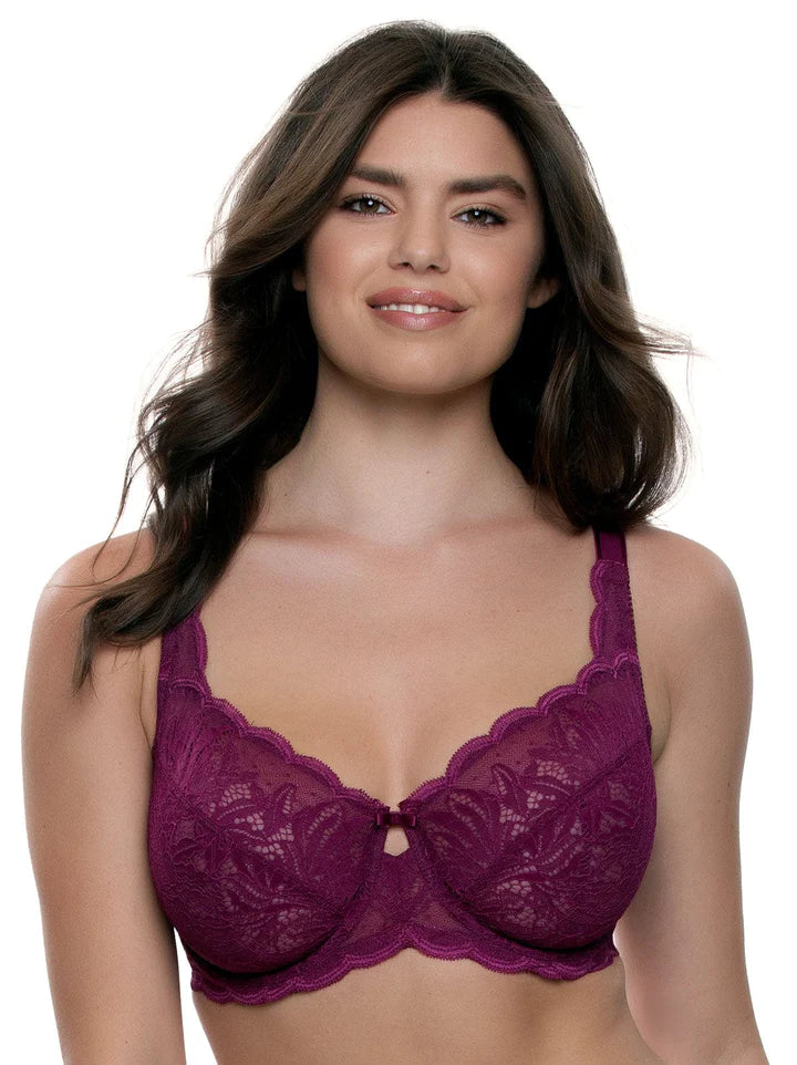 Paramour Peridot Unlined Lace Bra - Black Lily