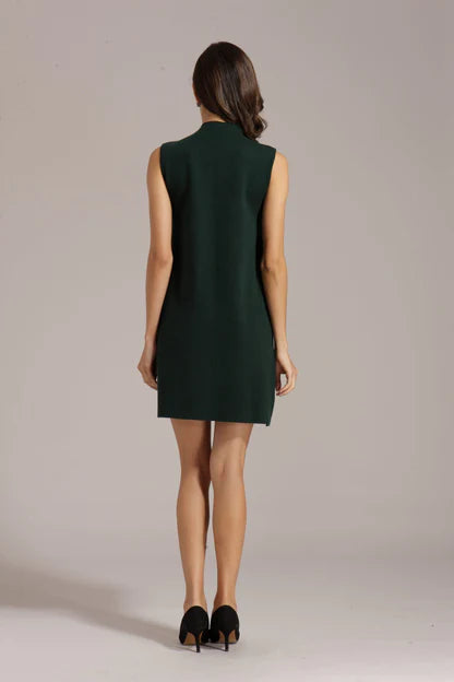 Sleeveless Cashmere Feel Dress