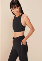 Girlfriend Collective High-Rise Pocket 23 3/4" Legging - Black