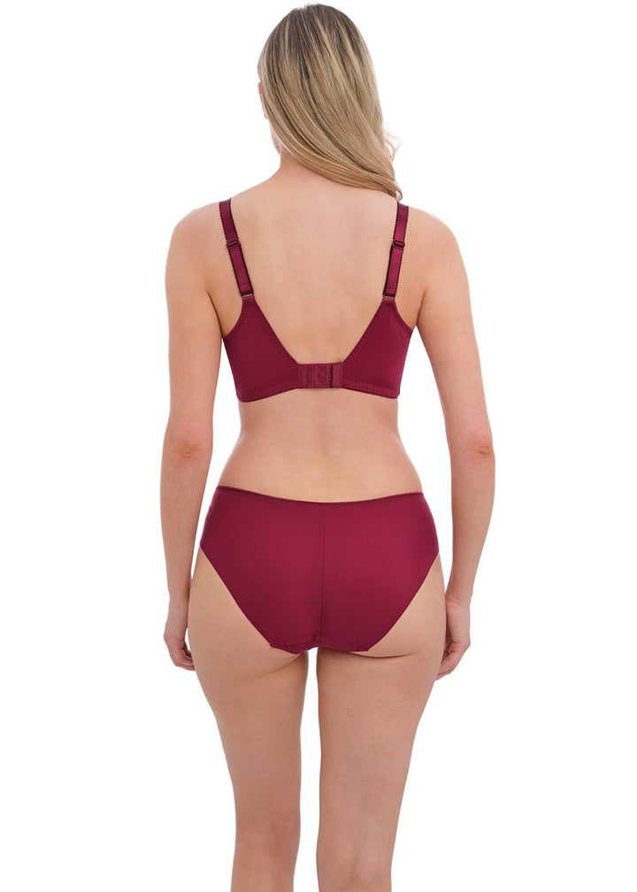 Illusion Side Support Bra - Berry
