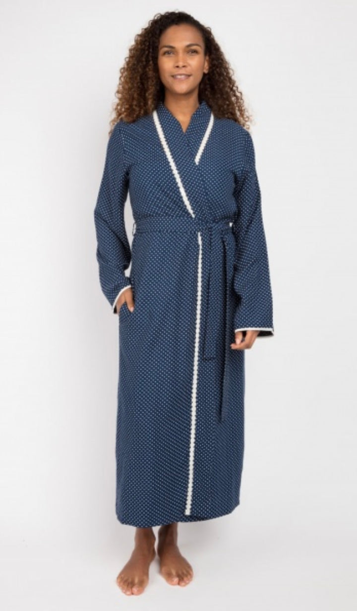 Judy Herringbone Long Dressing Gown