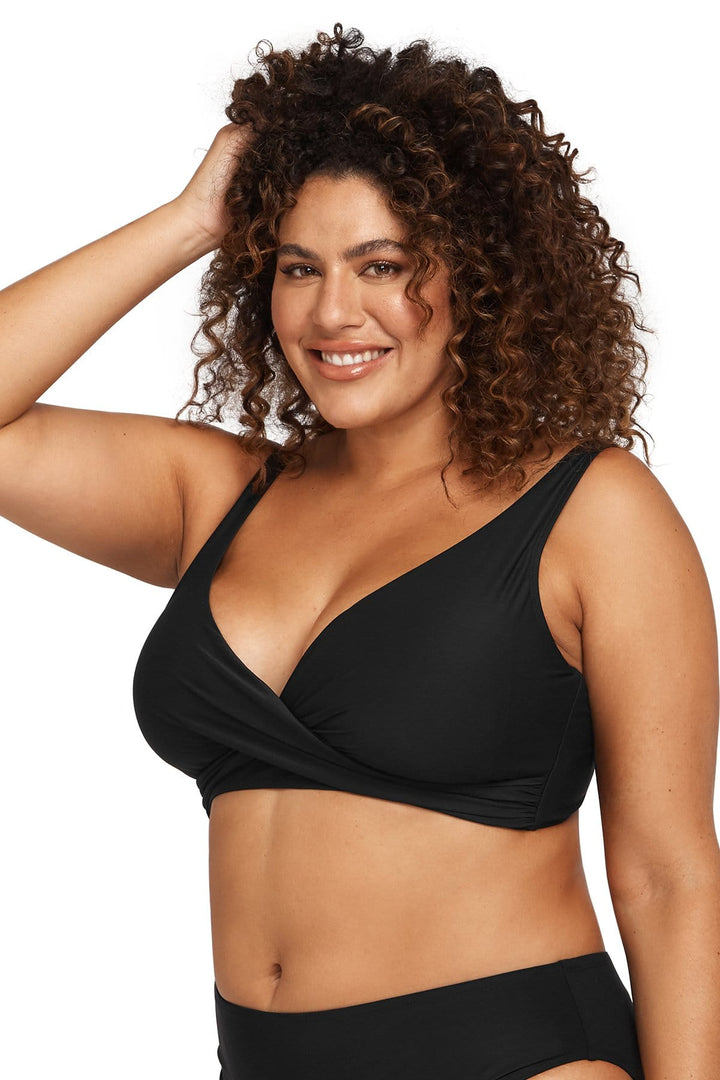 Hues Black Delacroix Bikini Top