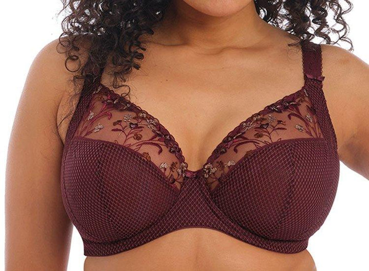 Charley Plunge Bra - Aubergine - Size E 36