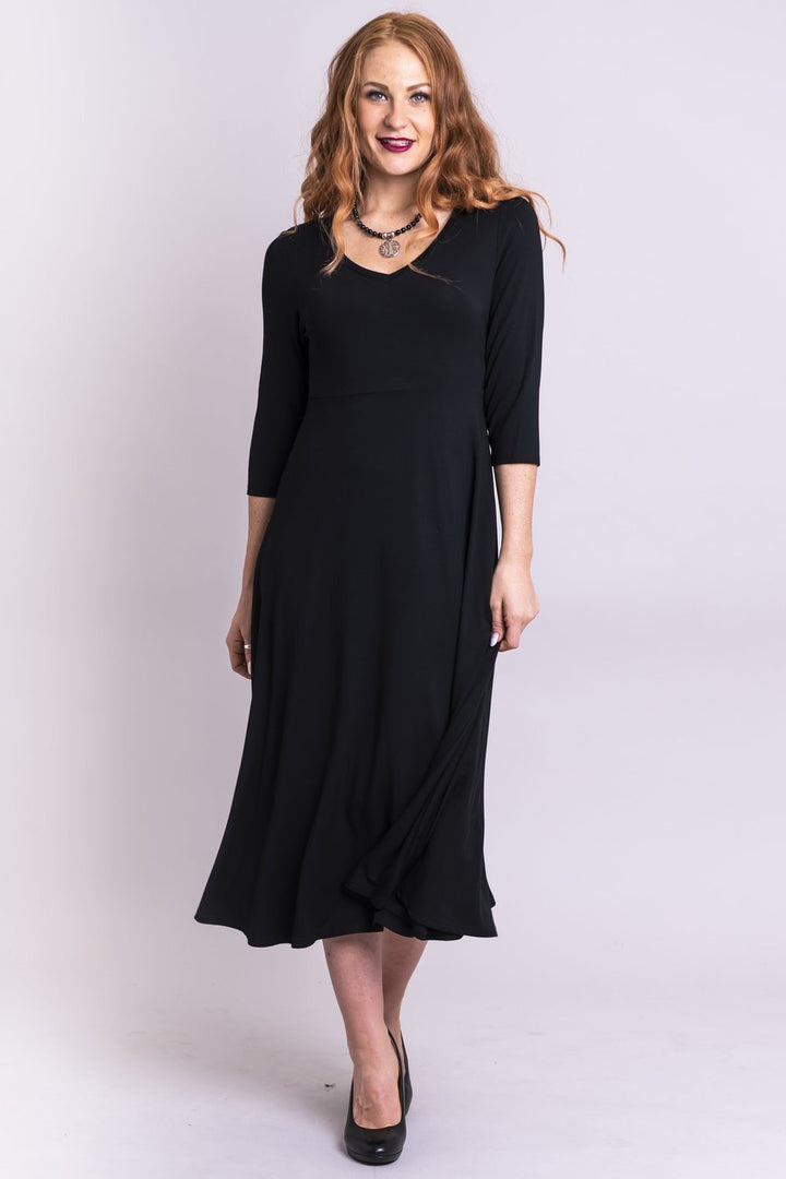 Soul 3/4 Sleeve Dress - Black