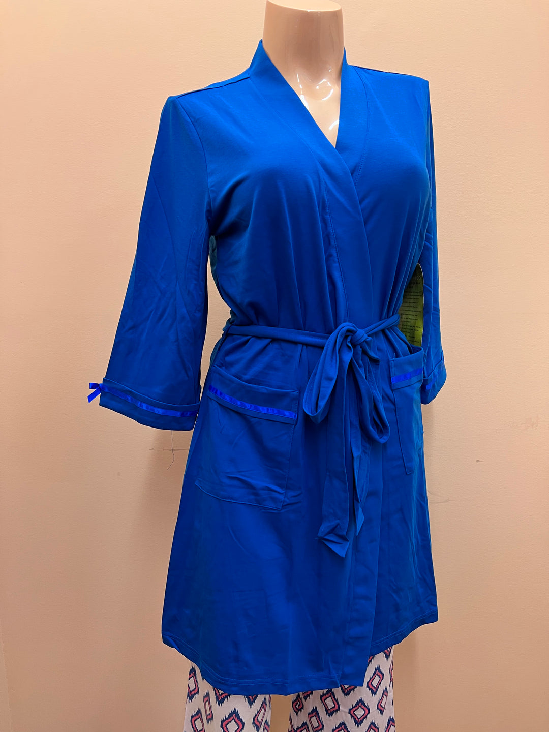 Wild Bleu Satin Ribbon Robe - Size Small / Medium