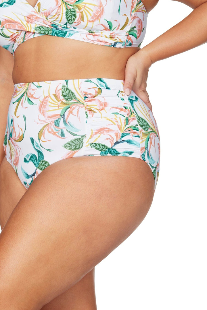 April Spritz White Botticelli High Waist Swim Pant