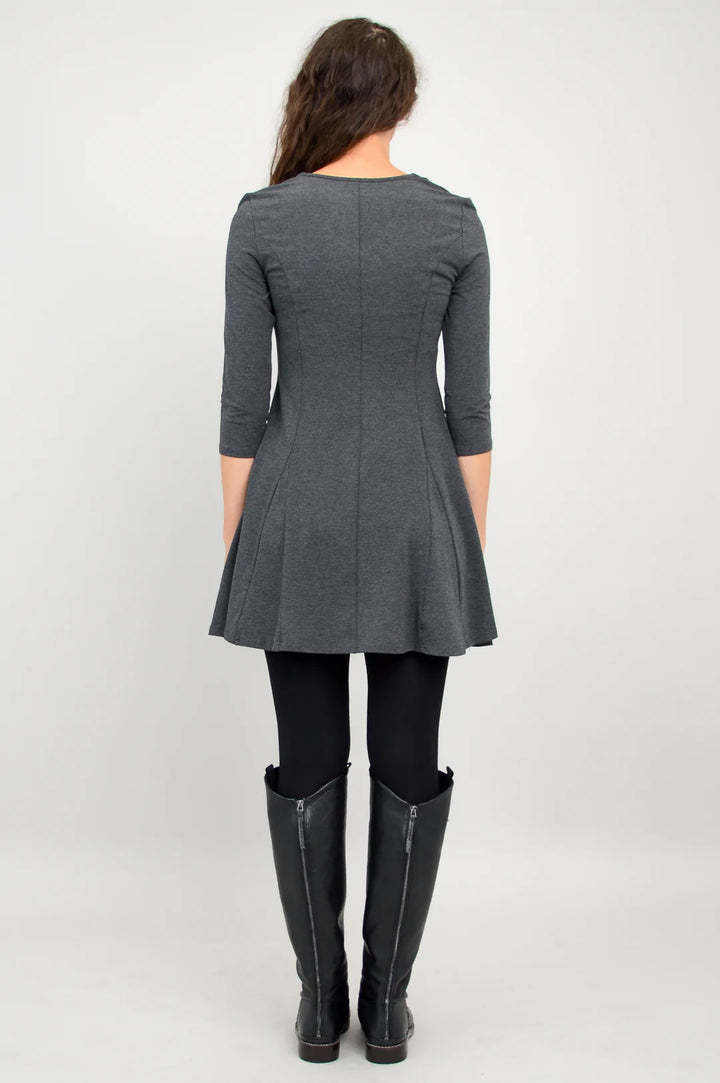 Wilma Bamboo / Cotton Tunic - Graphite - Size Medium