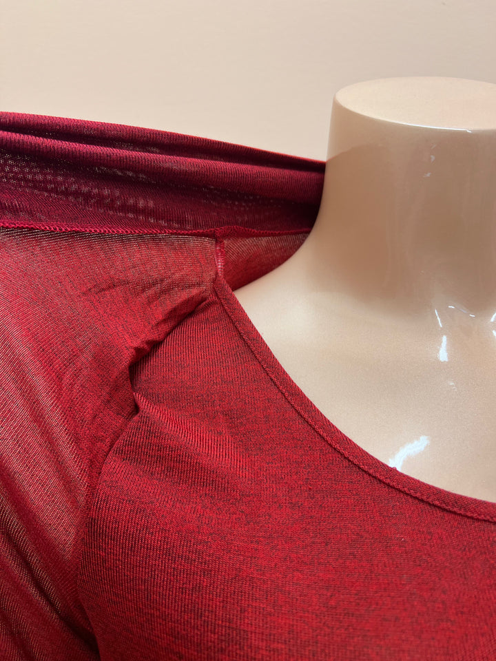 Papa Cardigan w/ Built-In Top - Red - Size Medium