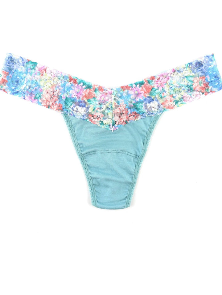 Hanky Panky SUPIMA® Cotton Thong with Contrast Trim