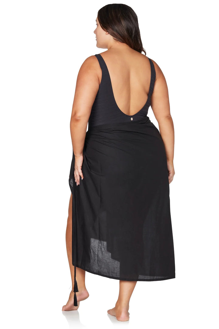 Black Bach Sarong With Bag