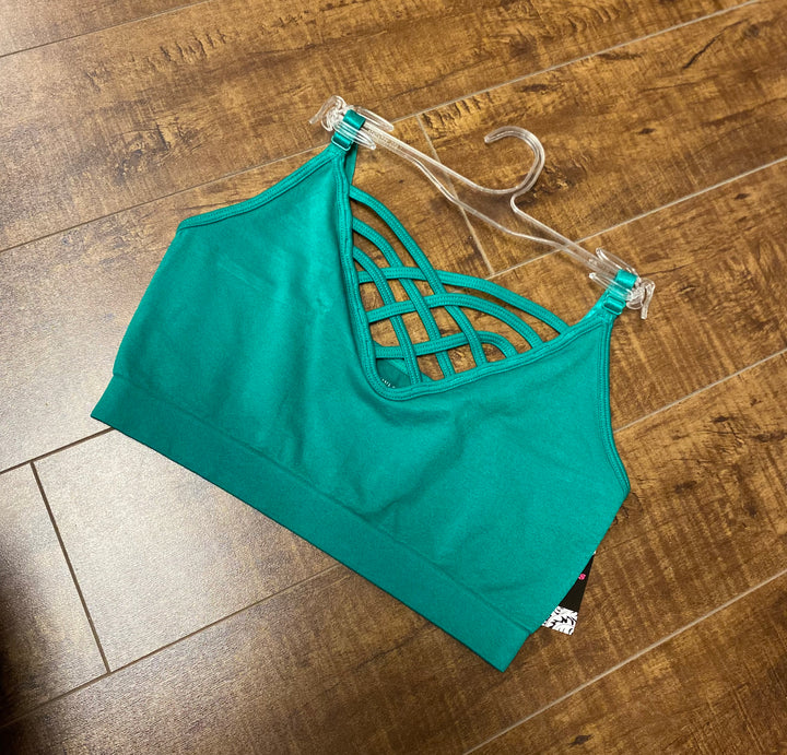V-Neck Lattice Bralette