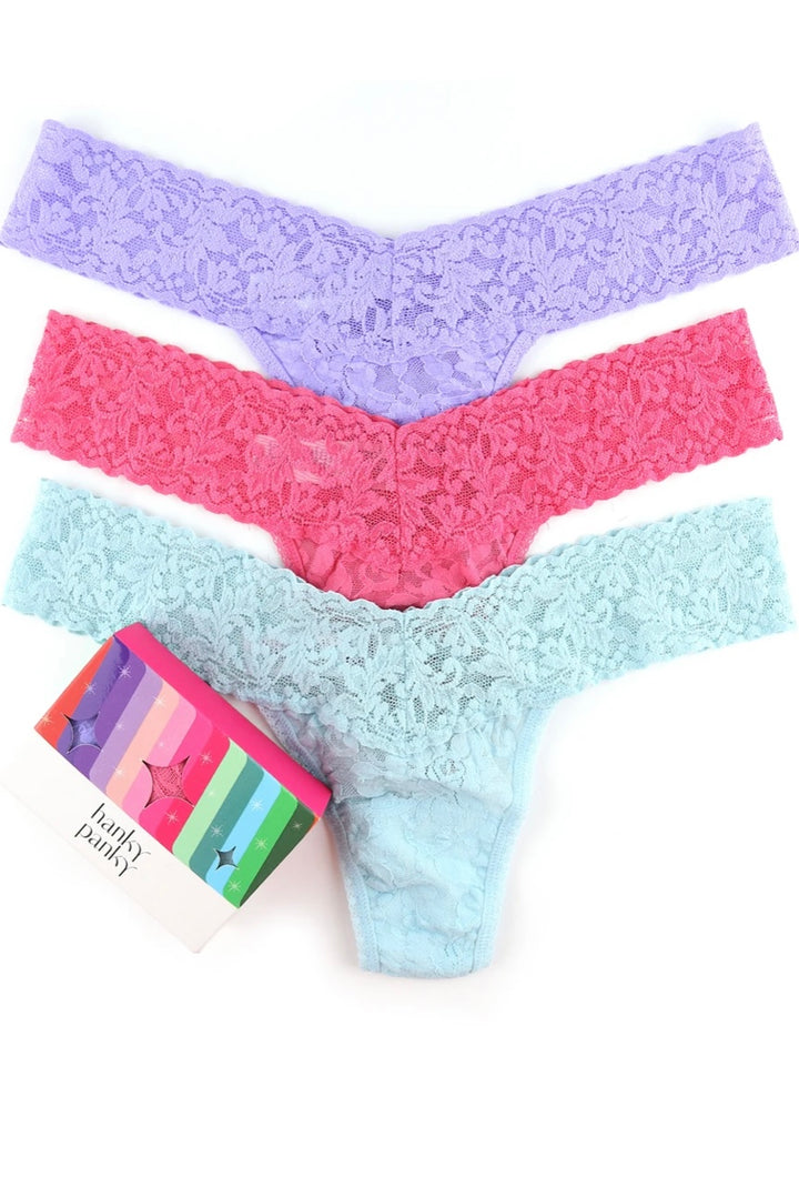 Hanky Panky 3 pack Signature Thongs