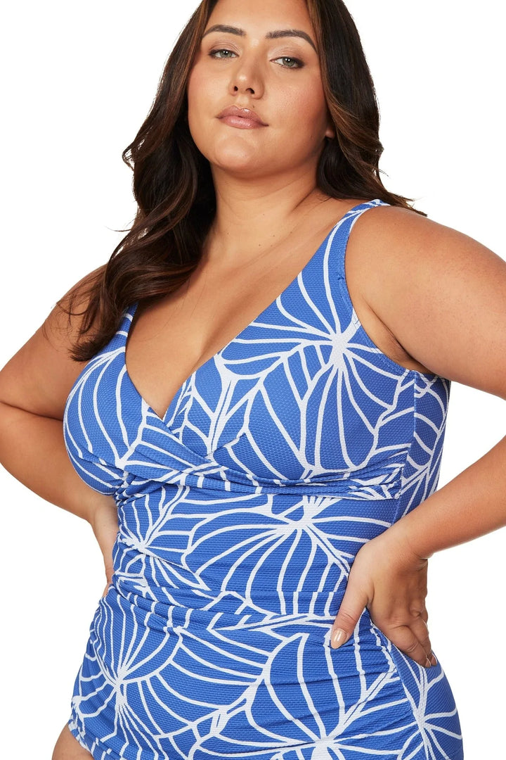 Philharmonic Blue Delacroix Tankini Top - Size 24