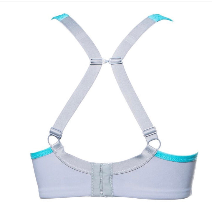 Pauline Sports Bra - Silver/Teal