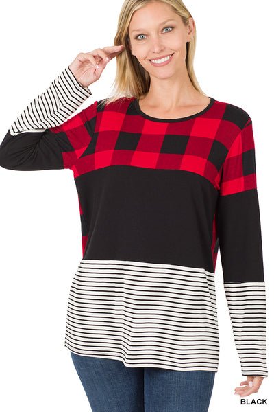 Buffalo Plaid Top