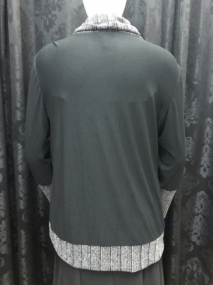 Silver Cowl Neck Tunic - Size 1 X
