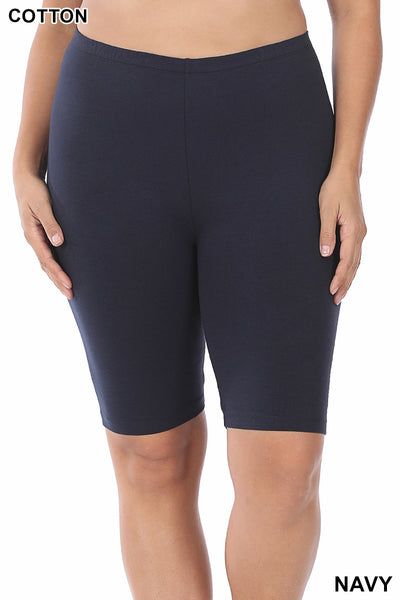 Cotton Bike Short - Navy