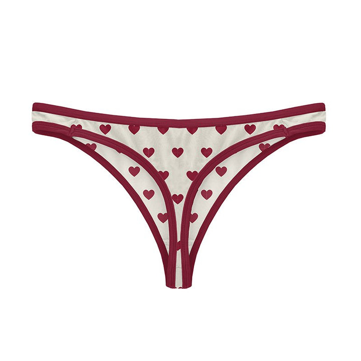 Women's Print Classic Thong - Natural Hearts