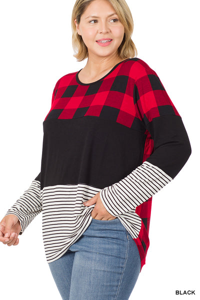 Buffalo Plaid Top