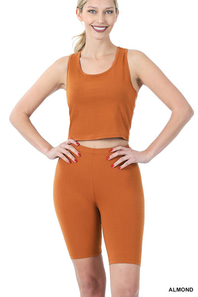 Cotton Tank Top and Biker Short Setz