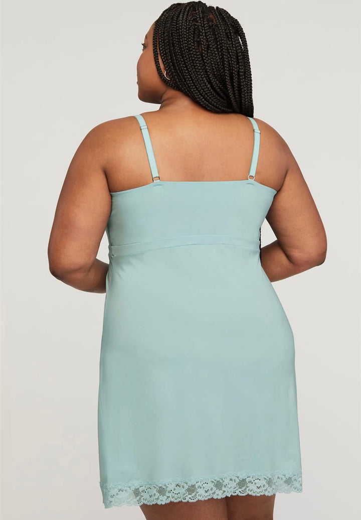 Montelle Full Bust Support Chemise - Skylight - Size Small